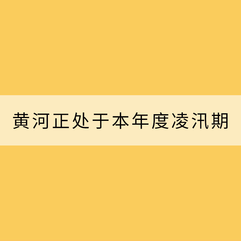 黃河正處于本年度凌汛期——警惕流凌“美麗外表”下暗藏的風險